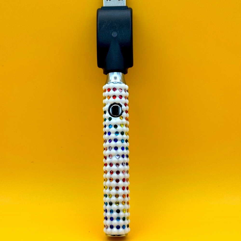 Rainbow Rhinestone 510 Threaded Battery